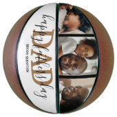 Moderne 3-FotoCollage | Happy Vathers Day Basketball (Vertikal)