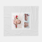 Moderne 3-FotoCollage mit großformatiger Mama Fleecedecke (Vorderseite (Horizontal))