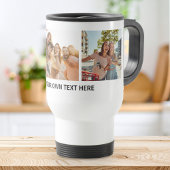 Moderne 3-FotoCollage Reisebecher