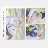 Moderne 3-Fotomaterial bearbeitbare Farbe Fleecedecke (Vorderseite (Horizontal))