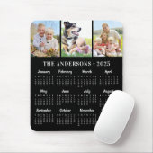 Moderne 3 Fotos 2025 Kalender Benutzerdefiniert 12 Mousepad (Mit Mouse)
