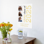 Moderne 3 Fotos Grad Klasse 2025 Abschluss Foliendrucke (Ablage(Küche))