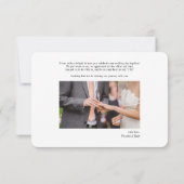 Moderne 3 Fotos handgeschriebene Hochzeit Dankeskarte (Rückseite)