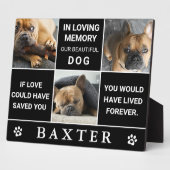 Moderne 3 Instant Foto Collage Memorial Pet Keepak Fotoplatte (Seite)