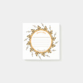 Moderne 3D-Blush-Orange-Floral-Mandala-Doodle  Post-it Klebezettel (Vorderseite)