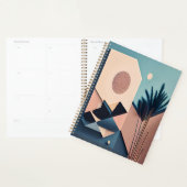 Moderne 3D Boho Minimalistische Abstrakte Kunst Planer (Anzeige)