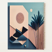 Moderne 3D Boho Minimalistische Abstrakte Kunst Planer (Rückseite)