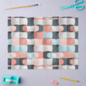 Moderne 3D-gekrümmte geometrische Illusionsmuster Seidenpapier (Basteln)