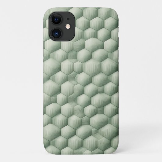 Moderne 3D-Geometrie-Sechseck-Textur - Elegantes S Case-Mate iPhone Hülle (Rückseite)