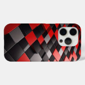 Moderne 3D-geometrische Blockhülle Glänzend Lebend Case-Mate iPhone Hülle (Rückseite (Horizontal))