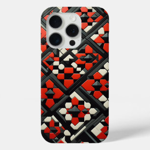 Moderne 3D-geometrische Mandala-Hülle - Fettrot, S Case-Mate iPhone Hülle