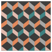 Moderne 3D-optische Illusion Gemustert Stoff (Nahaufnahme)