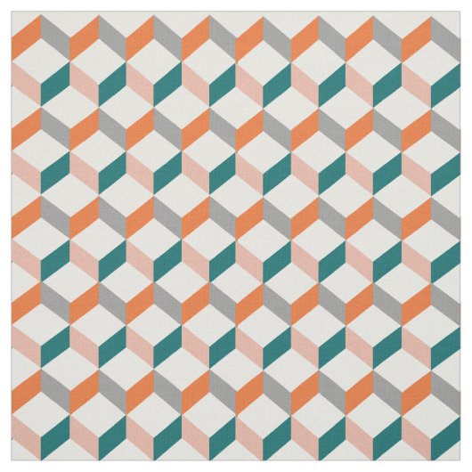 Moderne 3D-optische Illusion Gemustert Stoff (Muster)