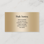 Moderne 3D-Power Waschtrocknung Visitenkarte (Rückseite)