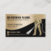 Moderne 3D-Power Waschtrocknung Visitenkarte (Vorderseite)