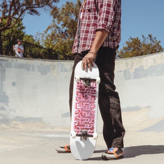Moderne 3D-Rosa-Labyrinth-Skateboard-Platine Skateboard (Außenbereich 2)