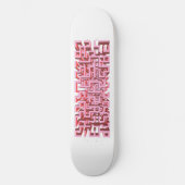 Moderne 3D-Rosa-Labyrinth-Skateboard-Platine Skateboard (Vorderseite)