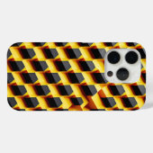 Moderne 3D-Schrägblockhülle - Kühne Industrieoptik Case-Mate iPhone Hülle (Rückseite (Horizontal))