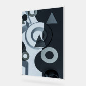 Moderne 3D-Schwarz-Weiß-Kunst Acrylschild (Winkel)