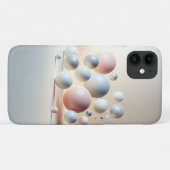 Moderne 3D-Schwebekugeln-Kunst - Minimalistisches Case-Mate iPhone Hülle (Rückseite (Horizontal))
