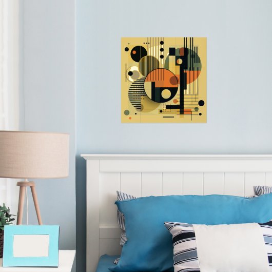 Moderne 3er Foliendrucke (In Situ (Schlafzimmer))