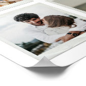 Moderne 3jährige benutzerdefinierte FotoCollage Poster (Ecke)