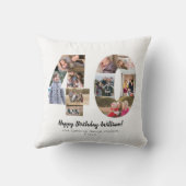 Moderne, 40-stellige Fotocollage kundenspezifische Kissen (Rückseite)