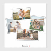 Moderne 4-Foto-Bilderkollektion Aufkleber (Blatt)