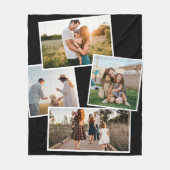 Moderne 4-Foto-Bilderkollektion Fleecedecke (Vorderseite)