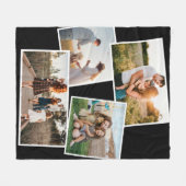 Moderne 4-Foto-Bilderkollektion Fleecedecke (Vorderseite (Horizontal))