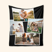 Moderne 4-Foto-Bilderkollektion Fleecedecke