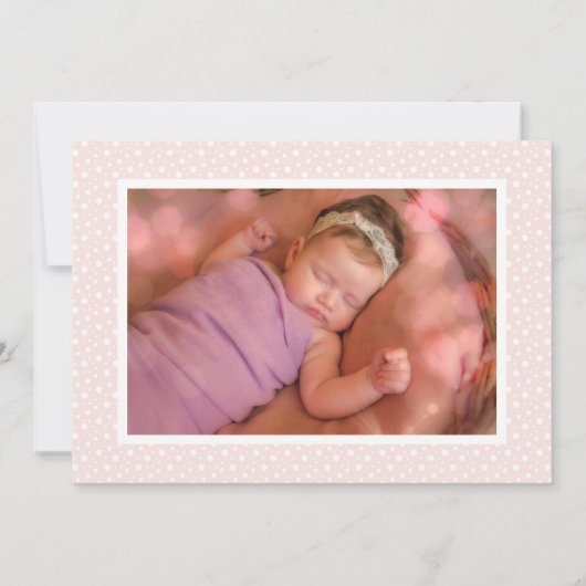 Moderne 4 Foto Collage Birth Announccard Ankündigung (Rückseite)