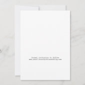 Moderne 4 Foto Collage einfache Typografie Hochzei Save The Date (Rückseite)