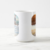 Moderne 4-Foto Collage | Familienurlaub Kaffeetasse (Mittel)