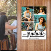 Moderne 4-Foto-Graduierungspartei Poster