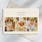 moderne 4-Foto-Script-Kalligraphie-Abschluss Ankündigung