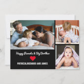 Moderne 4 Fotomaterial Herzlich willkommen Schwung Ankündigung (Rückseite)