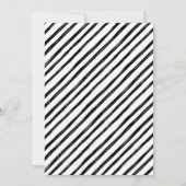 Moderne 4-Fotomaterial Schwarz-weiße Verlobung Ankündigung (Rückseite)