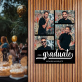 Moderne 4 Fotos auf dem Schwarzen Abschluss Poster