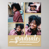 Moderne 4 Fotos auf Gold Abschluss Poster (Vorne)