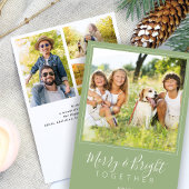 Moderne 4 Fotos Frohe und helle Weise Weihnachten