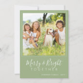 Moderne 4 Fotos Frohe und helle Weise Weihnachten (Vorderseite)