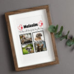 Moderne 4 Hunde Foto Collage Fotoplatte<br><div class="desc">Feiern Sie Ihre beste Freundin mit einer maßgeschneiderten FotoCollage. Wenn du so viele Erinnerungen und Fotos hast, reicht ein Foto nicht aus. Diese Tafel hat 4 Fotos, ein Zitat, und Sie können den Namen Ihres Haustieres personalisieren. Sie können auch die Farbe des Pfotendrucks ändern. Sie können die Farbe und den...</div>