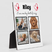 Moderne 4 Hunde Foto Collage Fotoplatte (Seite)