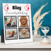 Moderne 4 Hunde Foto Collage Fotoplatte (Seite)