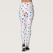 Moderne 4. Juli Muster 02 N BG Leggings (Rückseite)