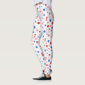Moderne 4. Juli Muster 02 N BG Leggings (Links)