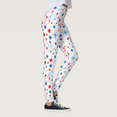 Moderne 4. Juli Muster 02 N BG Leggings (Rechts)