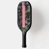 Moderne 4. Juli Sterne Streifen US-Fahne Camouflag Pickleball Schläger (Links)