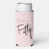 Moderne 50. 50. Geburtstagsparty Selters Dosenkühler (Seltzer Vorderseite)